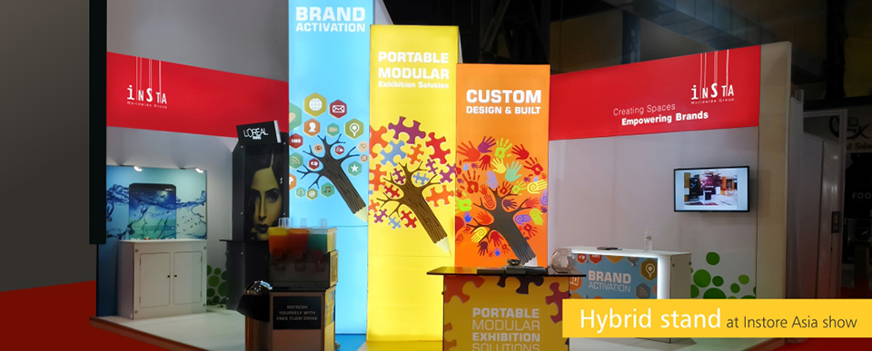 Hybride stand at Instore Asia show