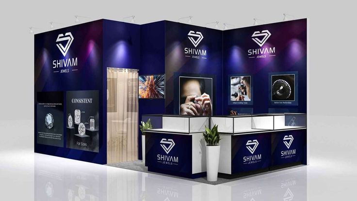 Jewellery exhibition booth design for IIJS venue