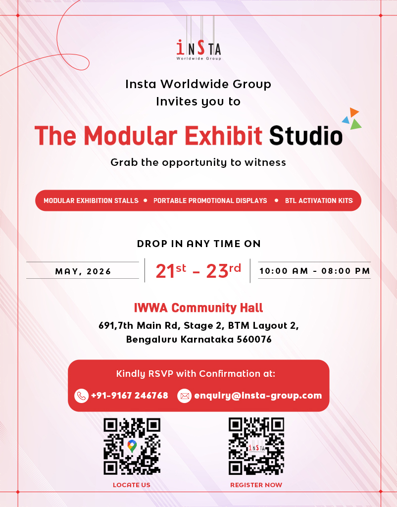 The Modular Exhibit Studio- Bengaluru 21-23 May 2026